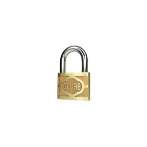 Brass Pad Lock Globe 1''