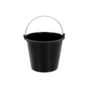 Bucket Plastic Black No:18  18'' Rkc