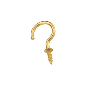 Brass Cup Hook 3/4"